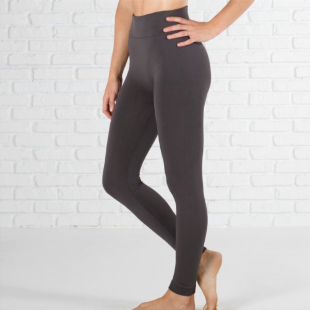 Dark Grey Fleece Lined Leggings